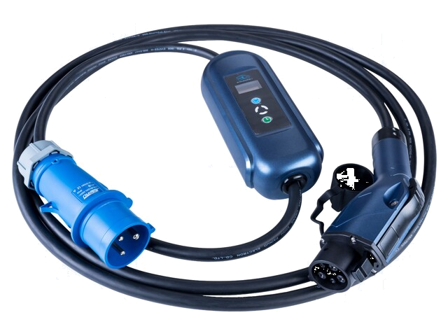 Lader: eMobility; 2x0,75mm2,3x6mm2; 7,2kW; IP54; 5m; 32A; 1-fasig Lader: eMobility; 2x0,75mm2,3x6mm2; 7,2kW; IP54; 5m; 32A; 1-fasig